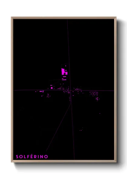 Une affiche de carte sur Solférino