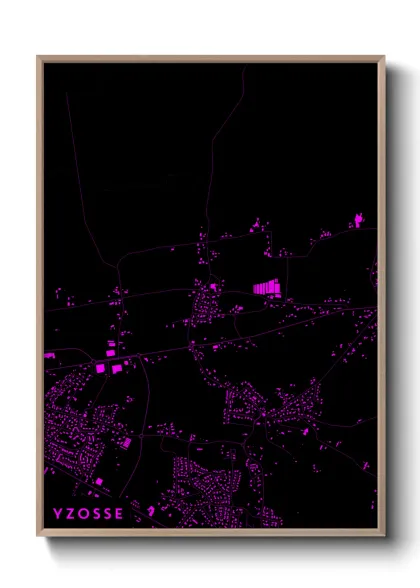 Une affiche de carte sur Yzosse