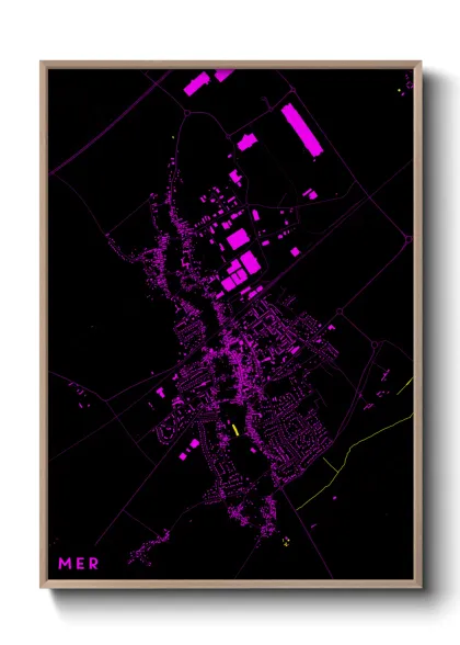 Une affiche de carte sur Mer