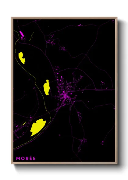 Une affiche de carte sur Morée
