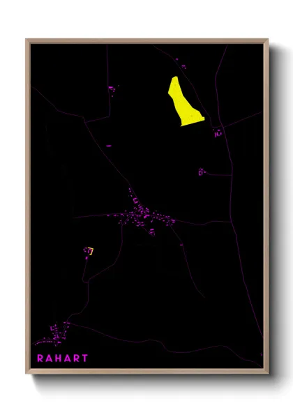 Une affiche de carte sur Rahart