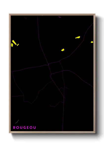 Une affiche de carte sur Rougeou