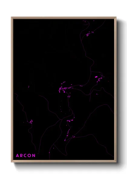 Une affiche de carte sur Arcon