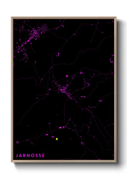 Une affiche de carte sur Jarnosse