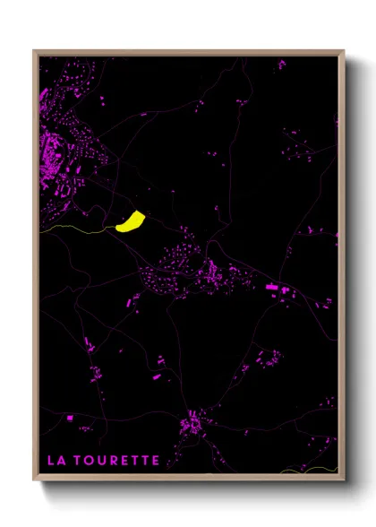 Une affiche de carte sur La Tourette