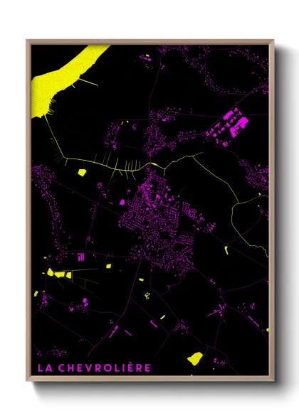 Une affiche de carte sur La Chevrolière