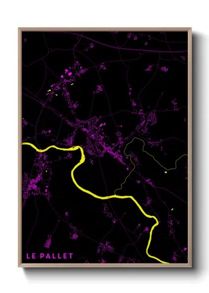 Une affiche de carte sur Le Pallet