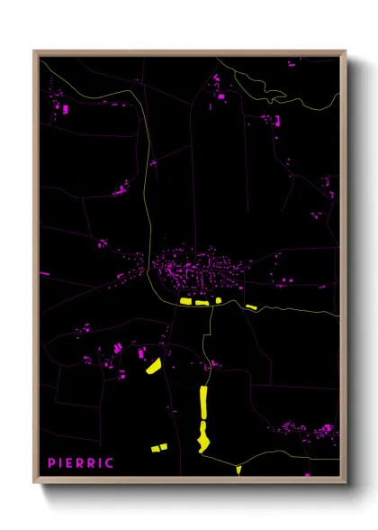 Une affiche de carte sur Pierric