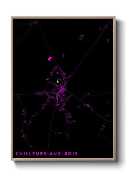 Une affiche de carte sur Chilleurs-aux-Bois