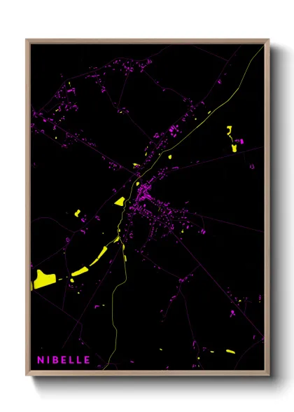 Une affiche de carte sur Nibelle