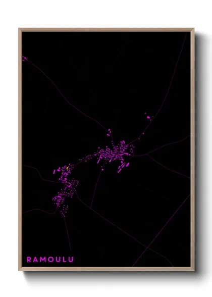 Une affiche de carte sur Ramoulu