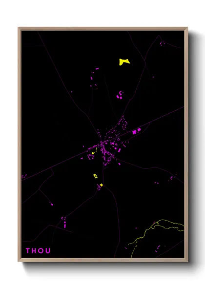 Une affiche de carte sur Thou