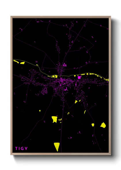 Une affiche de carte sur Tigy