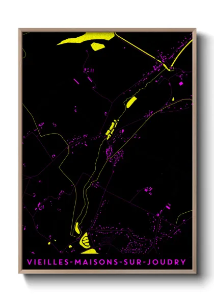 Une affiche de carte sur Vieilles-Maisons-sur-Joudry