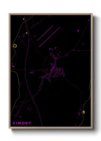 Une affiche de carte sur Vimory