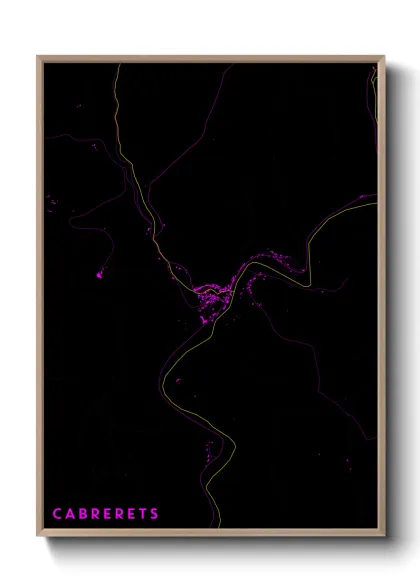 Une affiche de carte sur Cabrerets