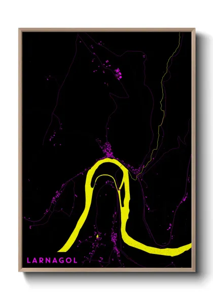 Une affiche de carte sur Larnagol