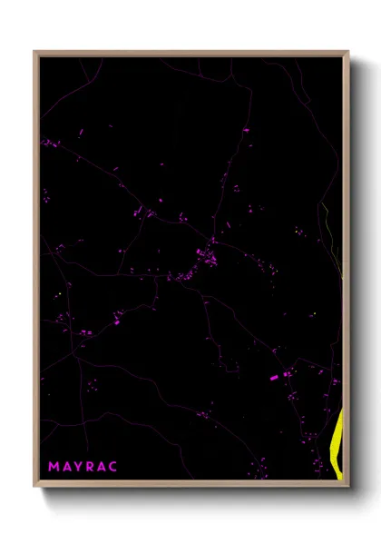 Une affiche de carte sur Mayrac