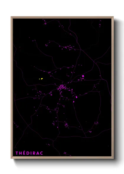 Une affiche de carte sur Thédirac