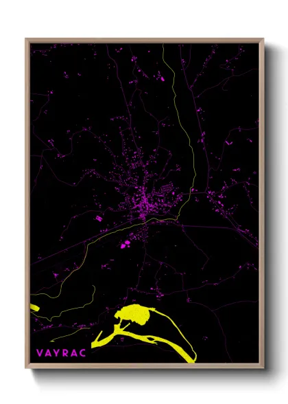 Une affiche de carte sur Vayrac