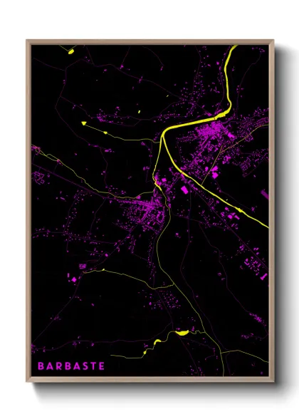 Une affiche de carte sur Barbaste