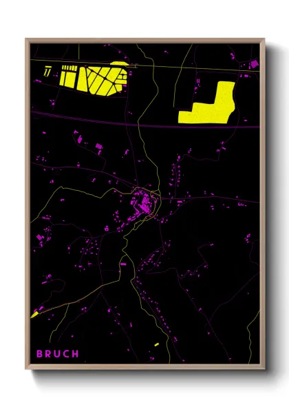 Une affiche de carte sur Bruch