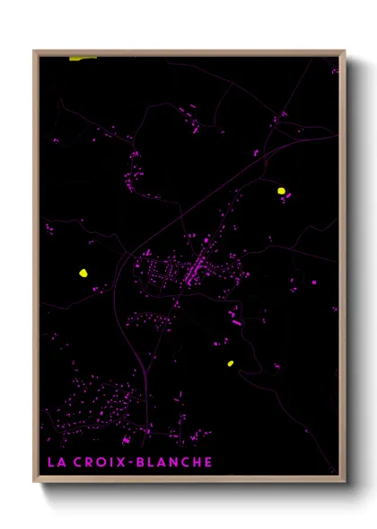 Une affiche de carte sur La Croix-Blanche