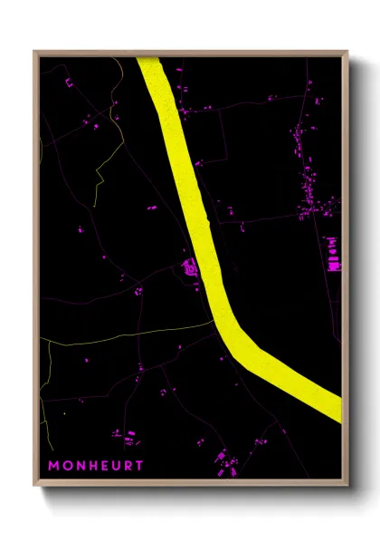 Une affiche de carte sur Monheurt