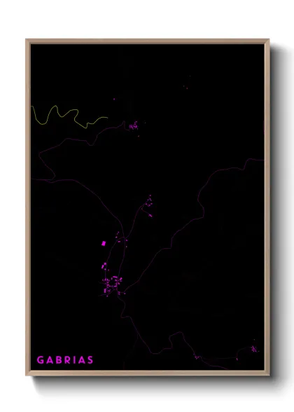 Une affiche de carte sur Gabrias