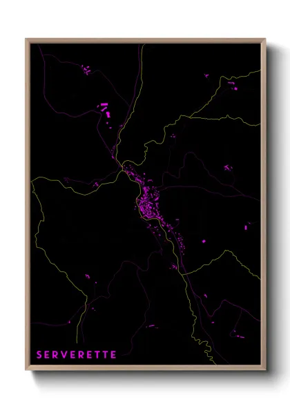 Une affiche de carte sur Serverette