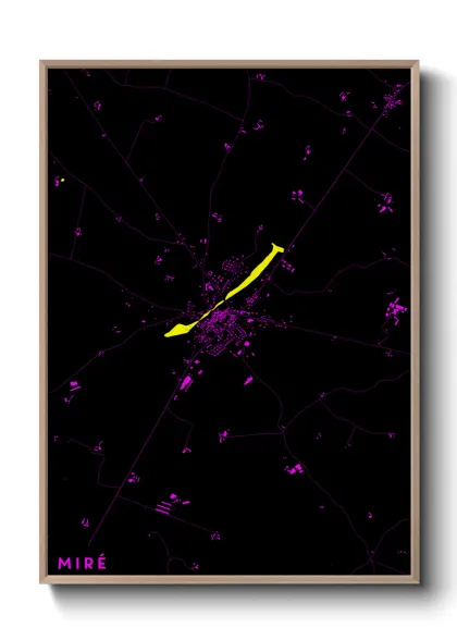 Une affiche de carte sur Miré
