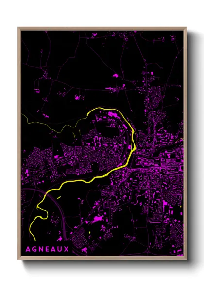 Une affiche de carte sur Agneaux