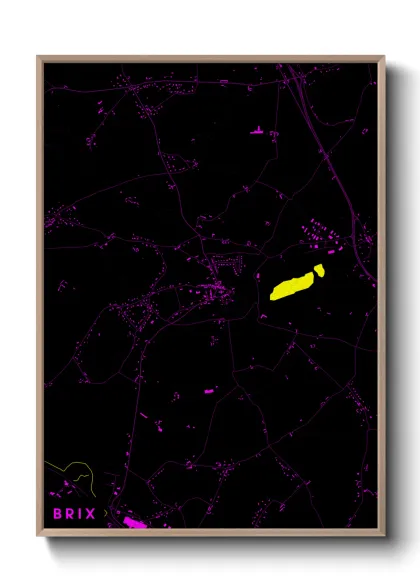 Une affiche de carte sur Brix