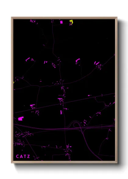 Une affiche de carte sur Catz