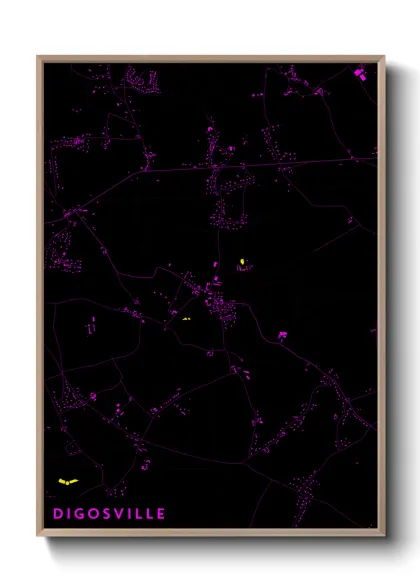 Une affiche de carte sur Digosville