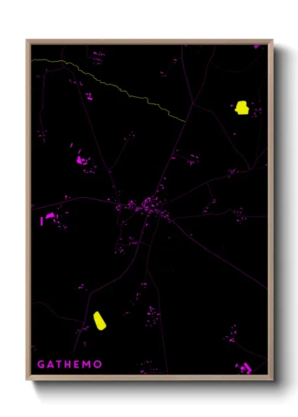 Une affiche de carte sur Gathemo