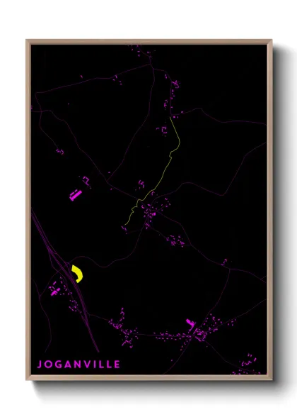 Une affiche de carte sur Joganville