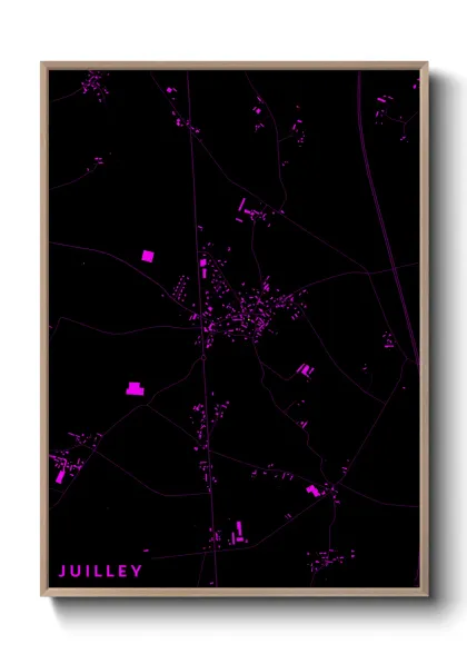 Une affiche de carte sur Juilley