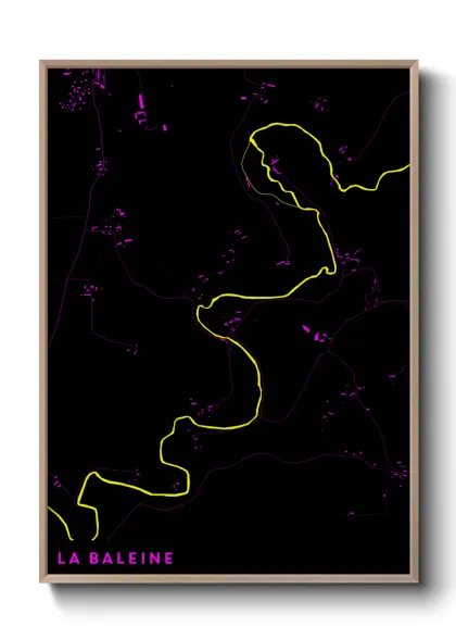 Une affiche de carte sur La Baleine