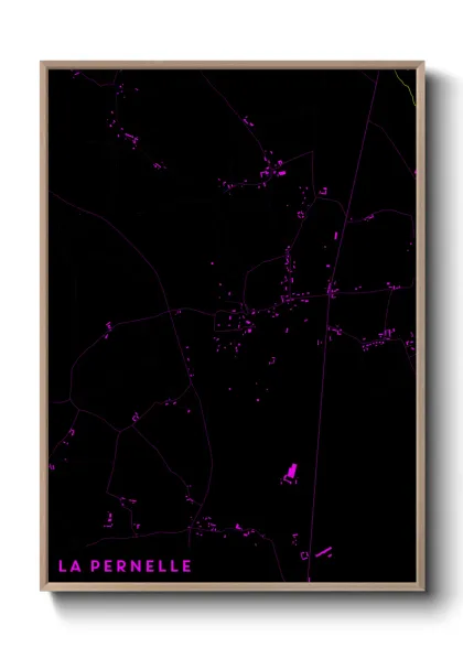 Une affiche de carte sur La Pernelle