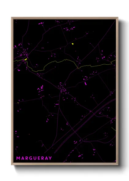 Une affiche de carte sur Margueray