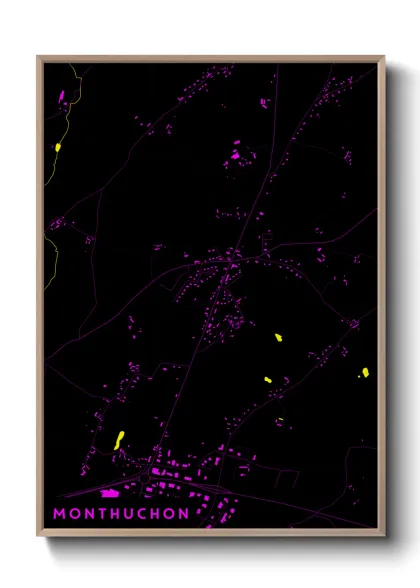 Une affiche de carte sur Monthuchon