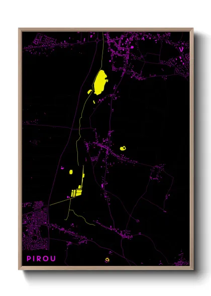 Une affiche de carte sur Pirou