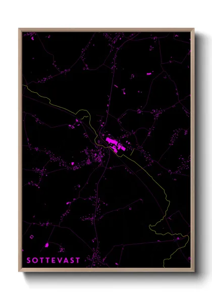 Une affiche de carte sur Sottevast