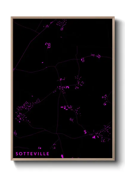 Une affiche de carte sur Sotteville