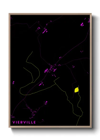 Une affiche de carte sur Vierville