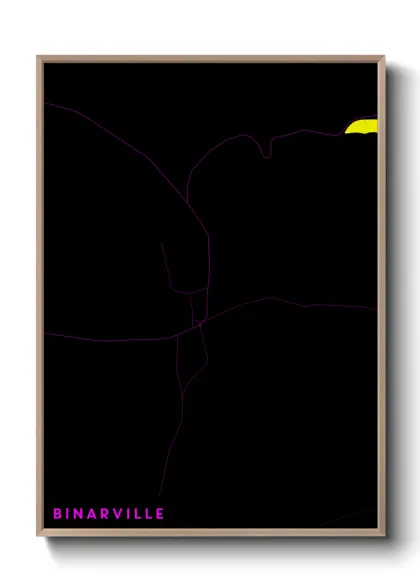 Une affiche de carte sur Binarville