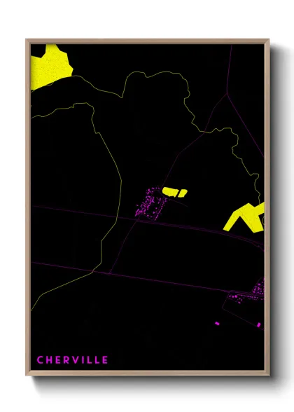 Une affiche de carte sur Cherville