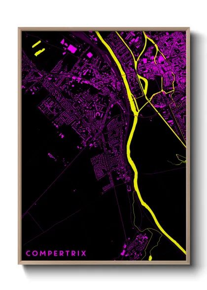 Une affiche de carte sur Compertrix