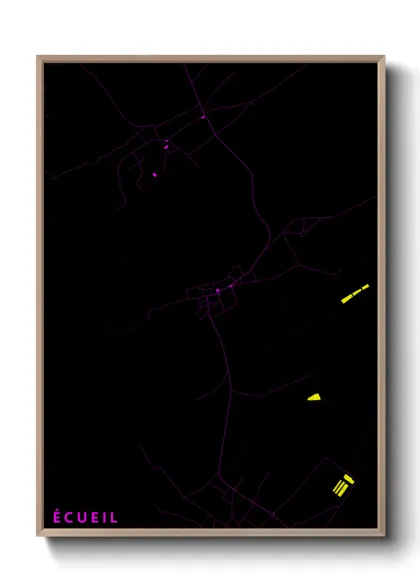 Une affiche de carte sur Écueil